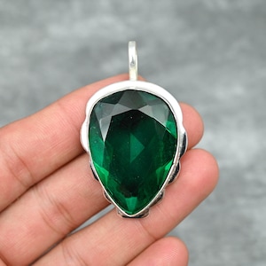 Chrome Diopside Pendant 925 Sterling Silver Pendant Chrome Diopside Gemstone Pendant Handmade Jewelry Chrome Diopside Jewelry Gift For Her