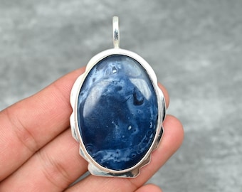 Ciondolo in pietersite, ciondolo in argento sterling 925, ciondolo con pietra preziosa pietersite, collana, gioielli fatti a mano, gioielli in pietersite, regali di Natale
