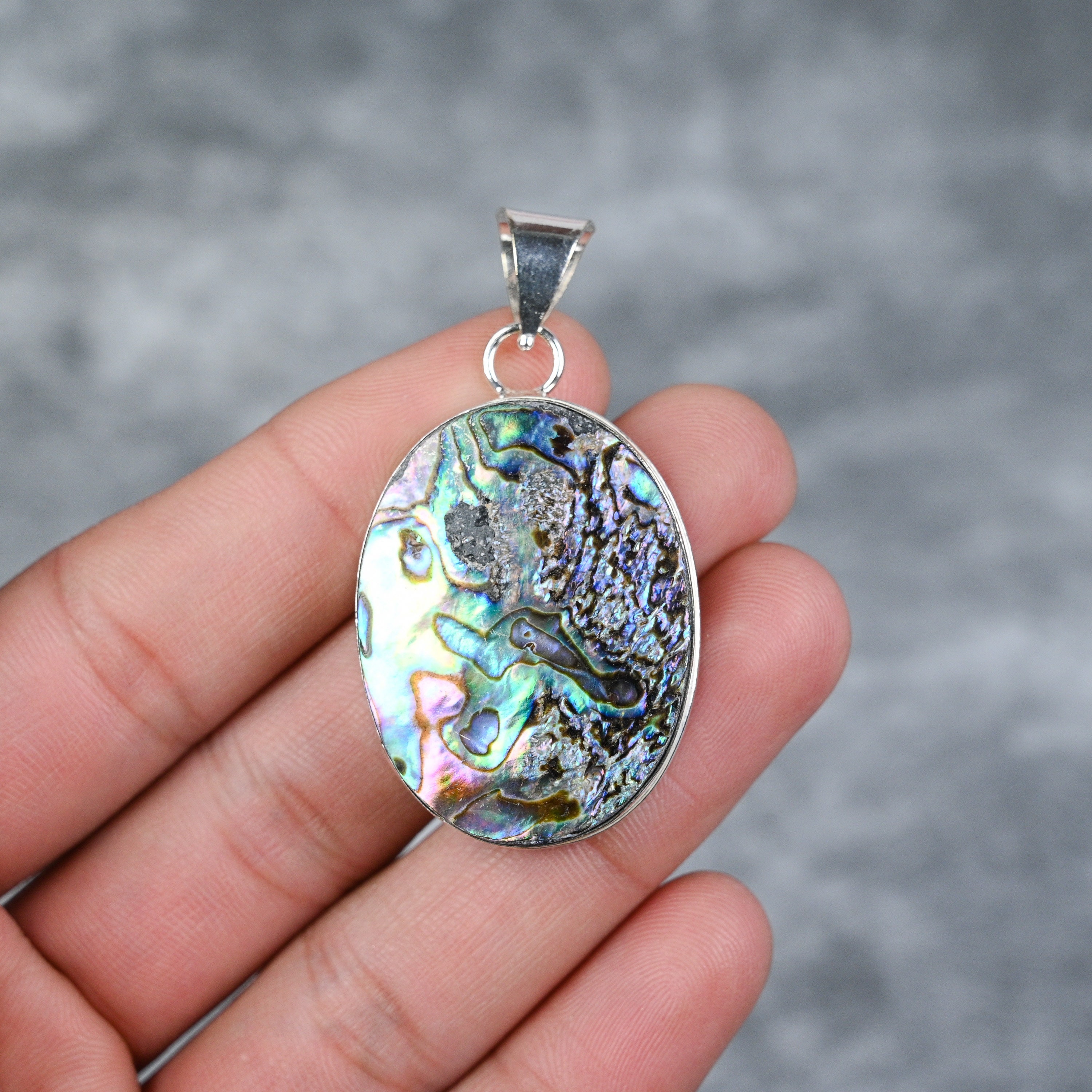 Buy Abalone Shell Pendant 925 Sterling Silver Pendant Abalone