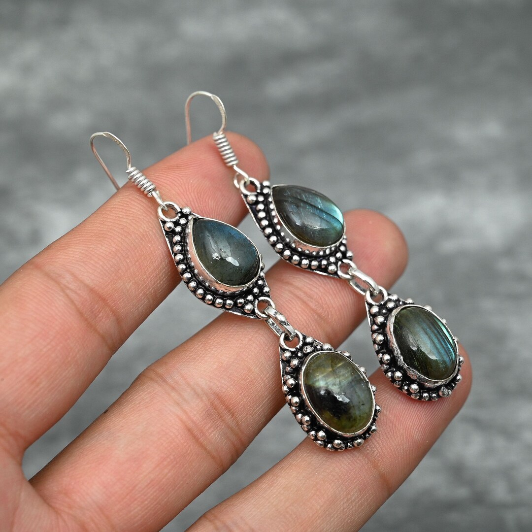 Ashiana Ava Earrings Labradorite