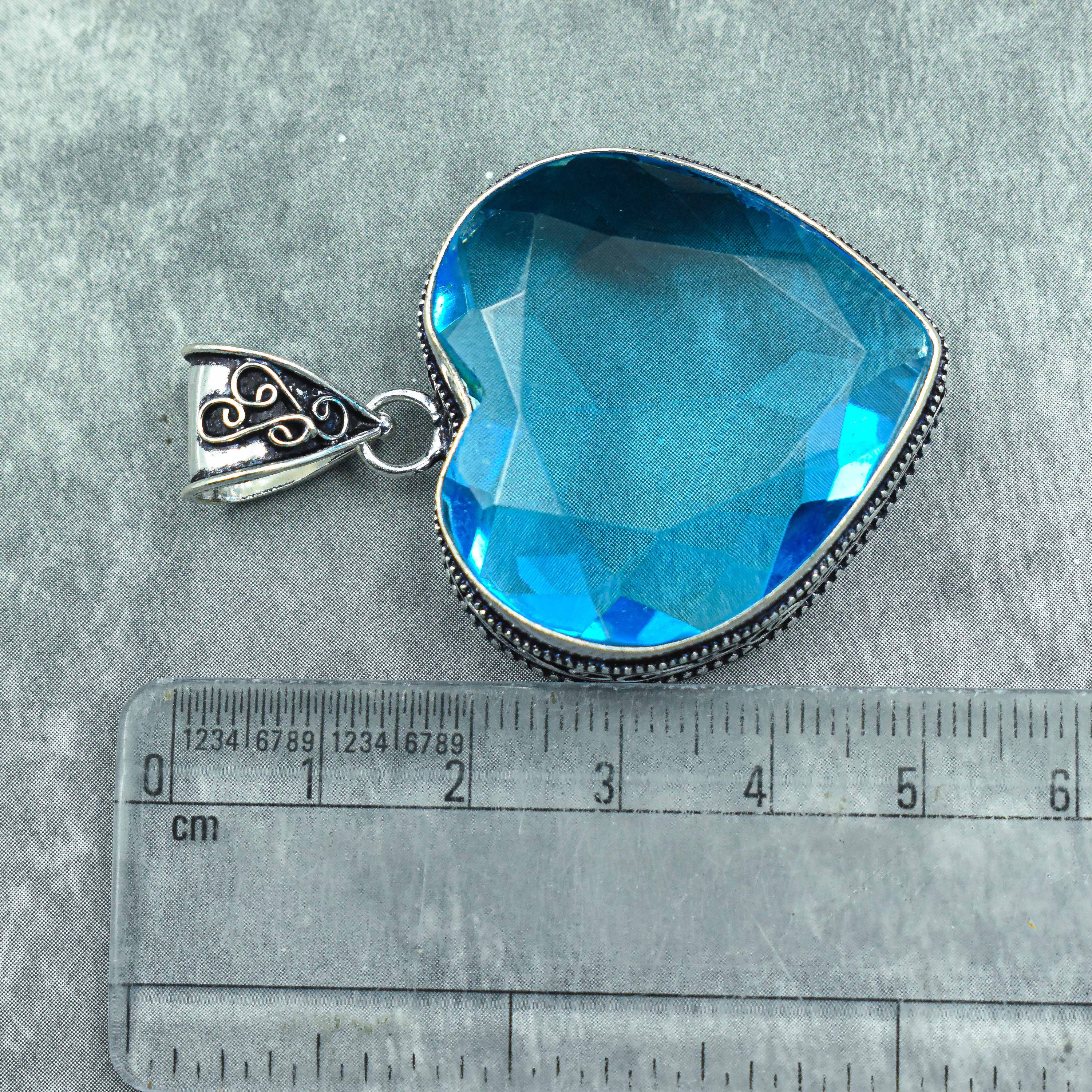 Buy Swiss Blue Topaz Pendant 925 Sterling Silver Pendant Blue