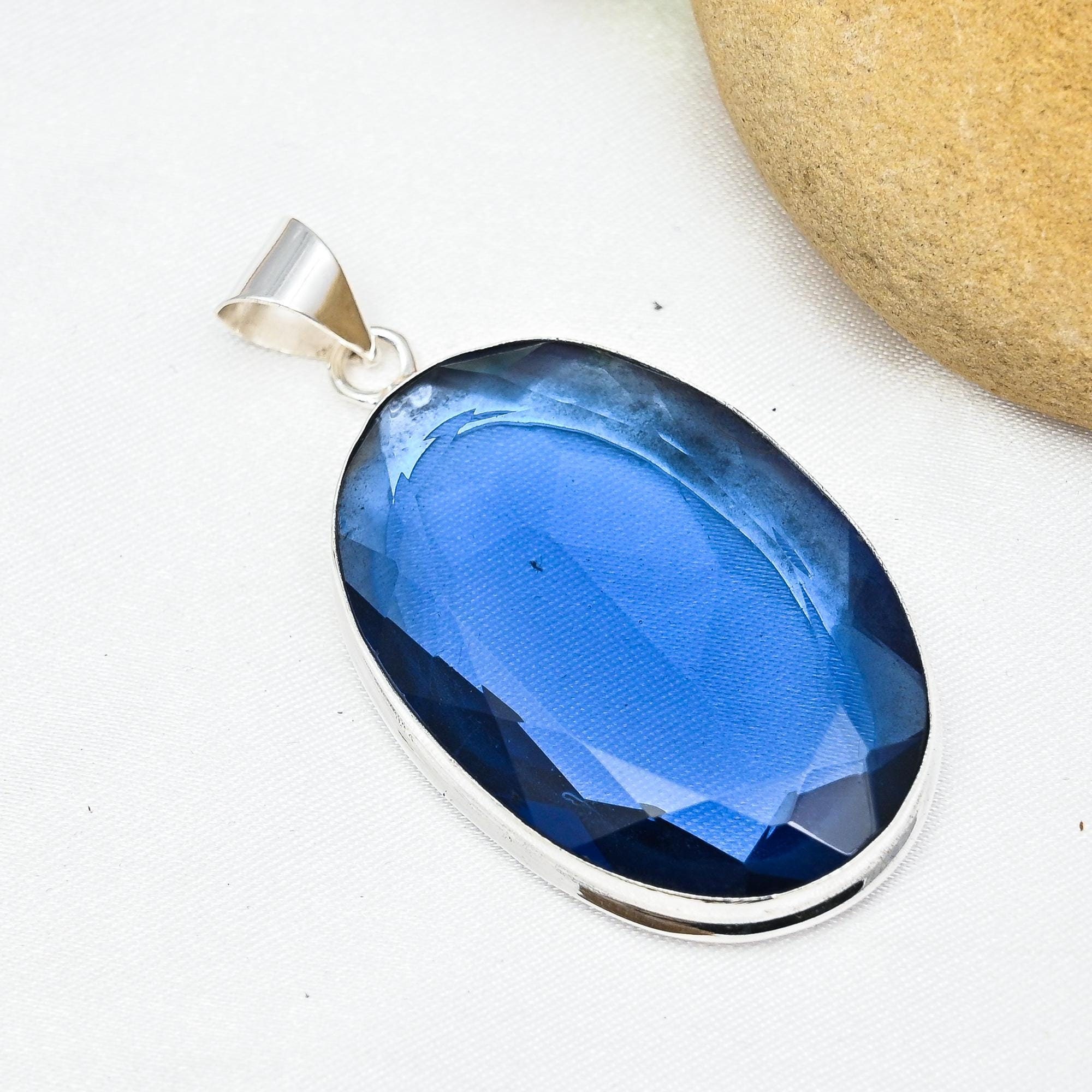 Tanzanite Pendant 925 Sterling Silver Pendant Necklace Tanzanite Gemstone Pendant Handmade Pendant Tanzanite Jewelry Birthday Gifts For Her