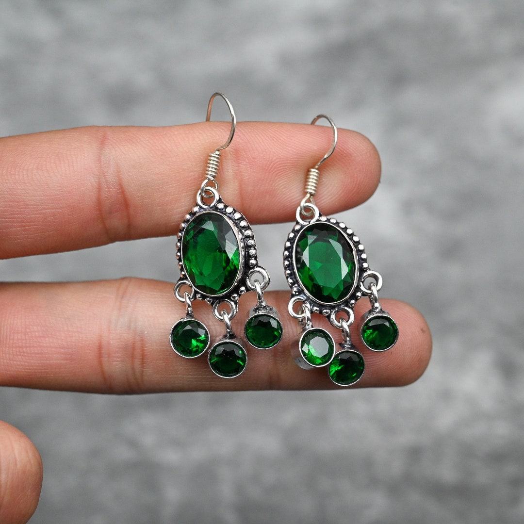 chrome-diopside-earrings-925-sterling-silver-earrings-chrome-diopside