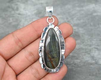 Pietersite Pendant 925 Sterling Silver Pendant Pietersite Gemstone Pendant Necklace Handmade Jewelry Pietersite Jewelry Gift for Her Mother