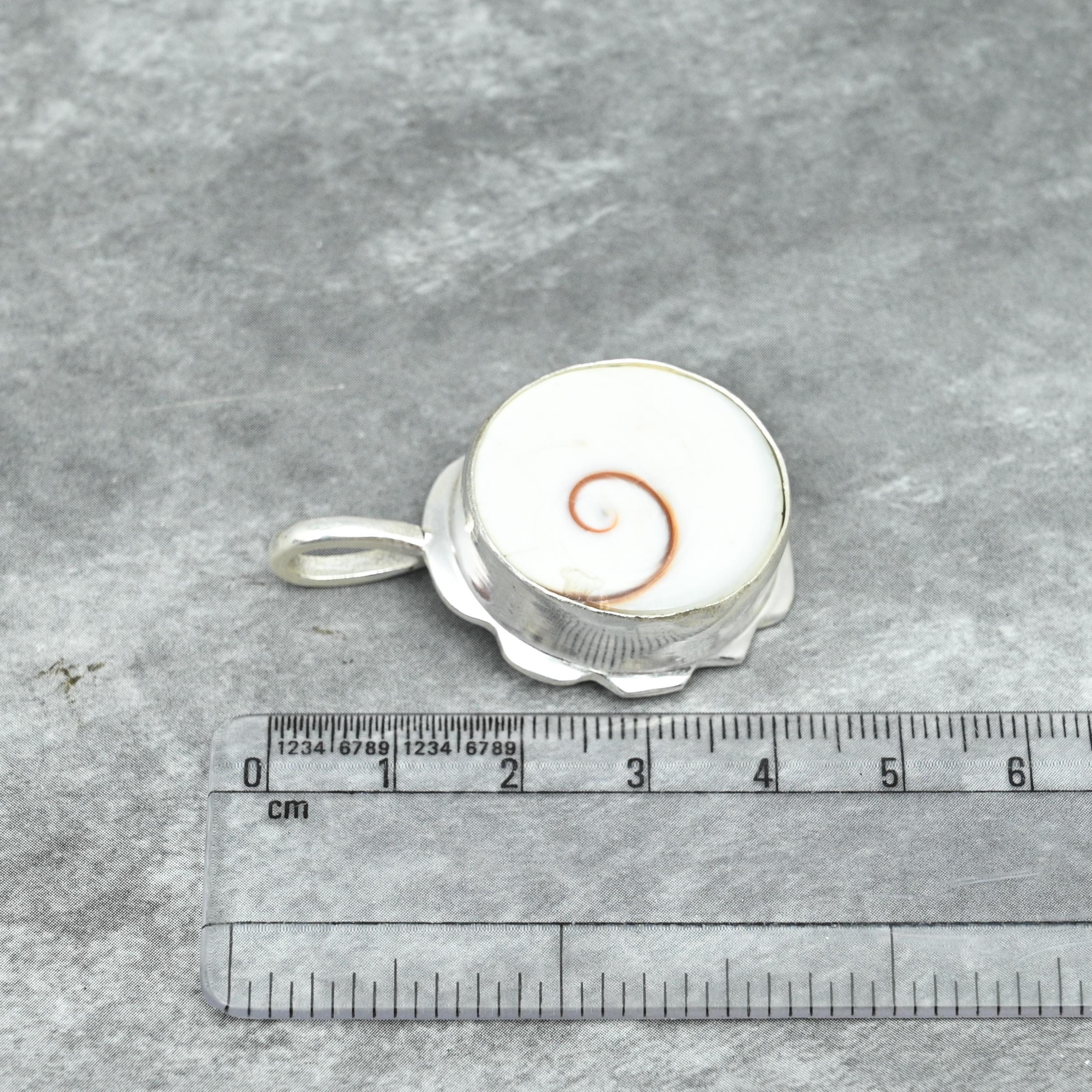 Pendentif En Argent Sterling 925 Avec Pierre Shiva Eye - Fait Main En Inde - Bijou Ésotérique Neuf