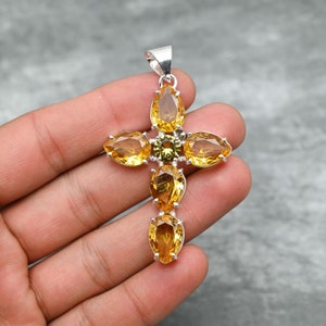 Citrine Cross - Etsy