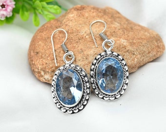Tanzanite Earrings 925 Sterling Silver Earrings Tanzanite Gemstone Earrings Handmade Earrings Tanzanite Jewelry Christmas Gifts For Her