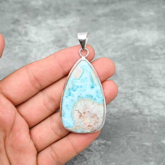 Buy Larimar Pendant 925 Sterling Silver Pendant Larimar Gemstone