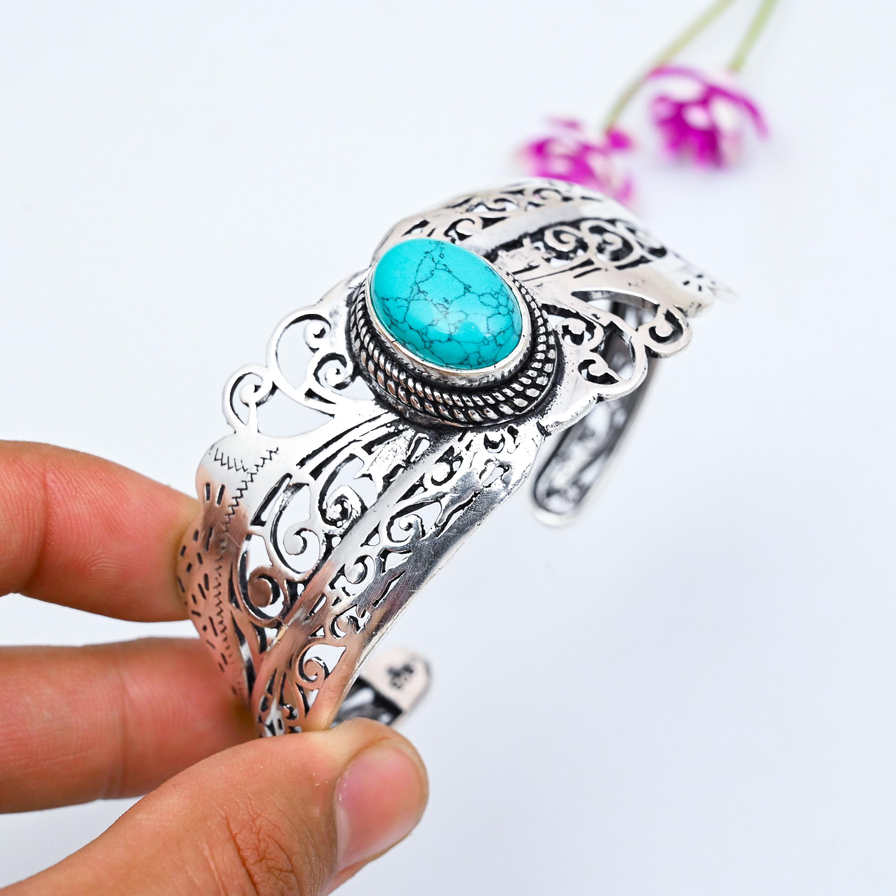 アクセサリー silver 925 turquoise bangle Turquoise Bangle 925 Sterling Silver Bangle Turquoise Bracelet