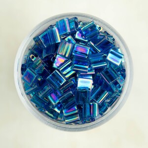 Miyuki Whole Tila Beads - Transparent Capri Blau AB - TL291