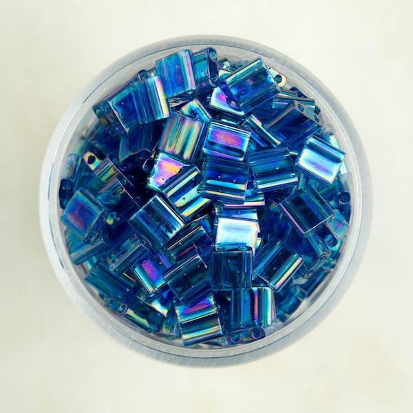 Miyuki Whole Tila Beads - Transparent Capri Blue AB - TL291