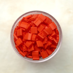 Miyuki Whole Tila Beads - Opaque Orange - TL406