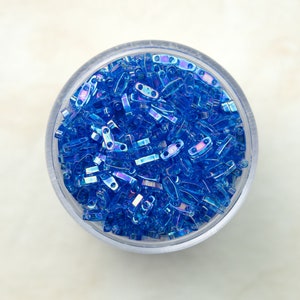 Miyuki Quarter Tila Beads - Transparent Sapphire AB - QTL261