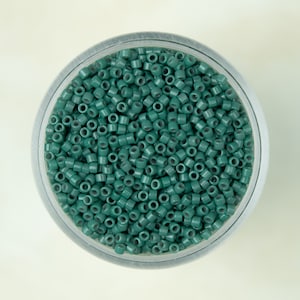 Miyuki 11/0 Delica Seed Beads - Duracoat Opaque Dyed Blue Gray - DB2131