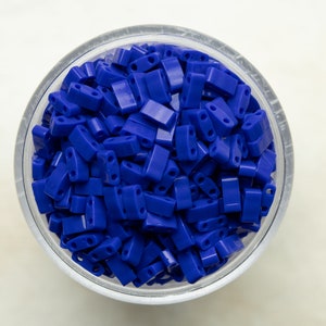 Miyuki Half Tila Beads - Opaque Cobalt - HTL414