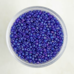 Miyuki 11/0 Round Beads Cornflower Blue 24 Grams, the