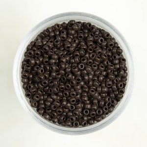 Miyuki 11/0 Round Seed Beads - Opaque Brown - 11-409