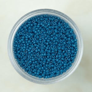Miyuki 15/0 Round Seed Beads - Duracoat Opaque Dyed Juniper Berry - 15-4485