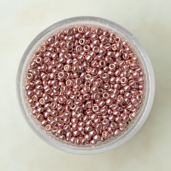 Miyuki 11/0 Round Seed Beads - Duracoat Galvanized Dark Coral - 11-4209