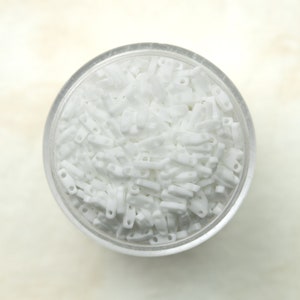 Miyuki Quarter Tila Beads - Opaque White - QTL402