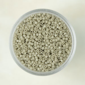 Miyuki 11/0 Delica Seed Beads - Duracoat Opaque Dyed Flax Off White - DB2363