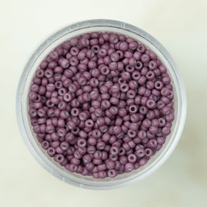 Miyuki 11/0 Round Seed Beads - Special Dyed Purple Wine - 11-2047