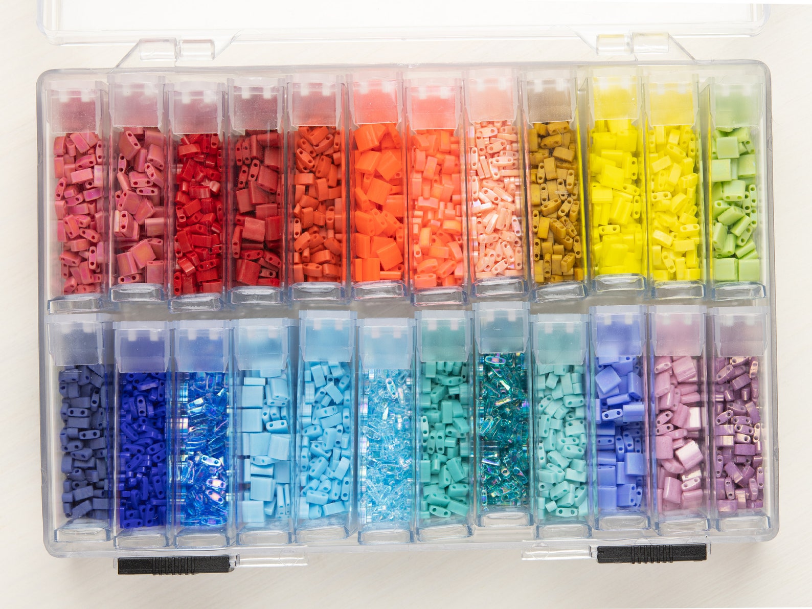 Miyuki Tila Bead Kit Rainbow Bead Assortment Bead Kit and Etsy