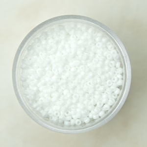 Miyuki 11/0 Round Seed Beads - Opaque White - 11-402