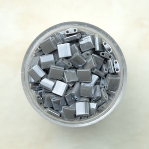 Miyuki Whole Tila Beads - Opaque Gray Luster - TL443
