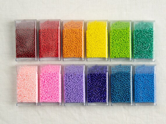 Rainbow Matte Opaque Seed Bead Set