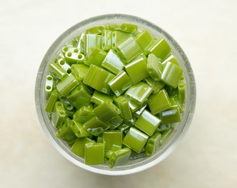 Miyuki Whole Tila Beads - Opaque Chartreuse Luster - TL439