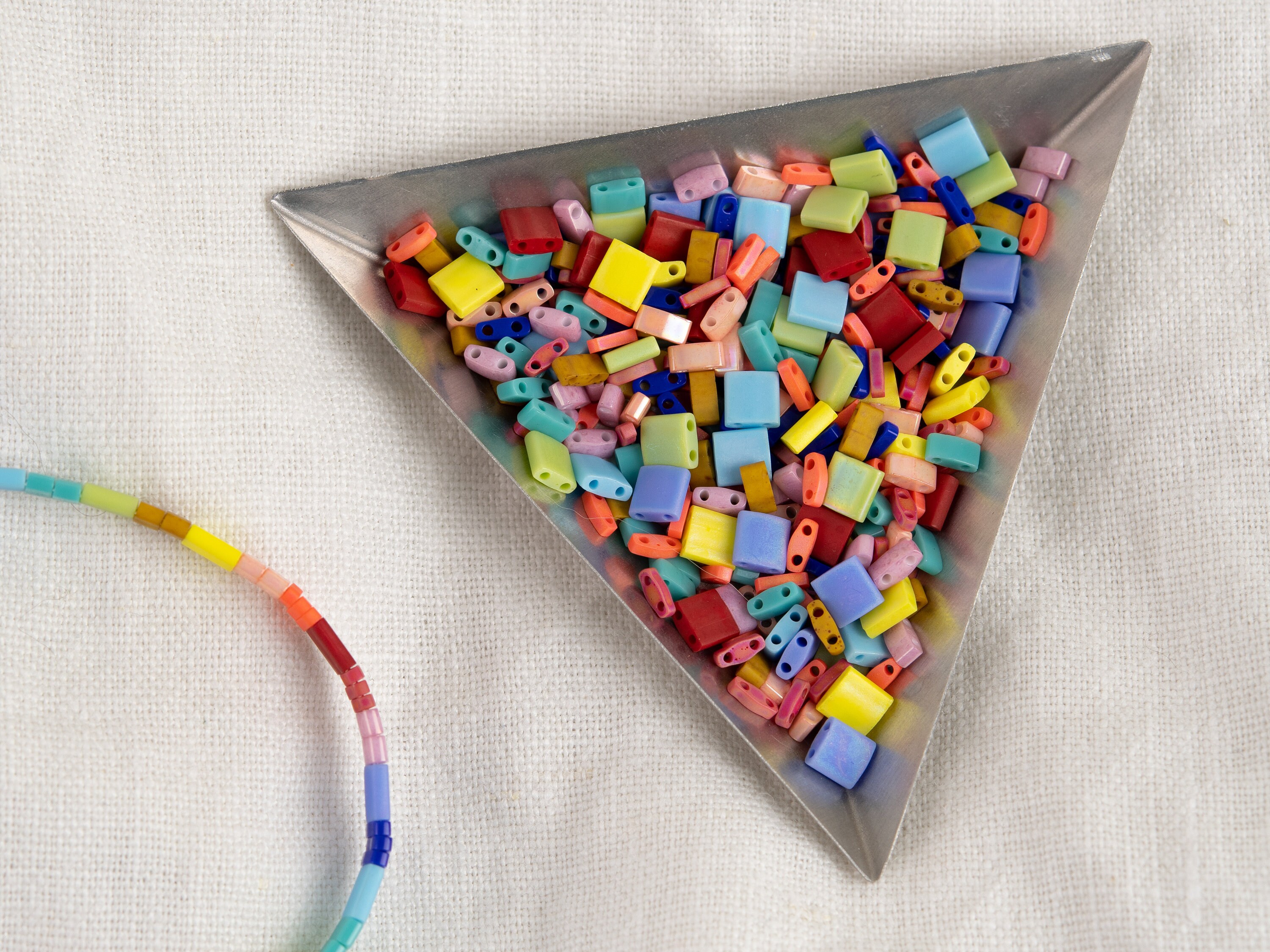 Tila Bead Custom Mix Rainbow Bead Flat Tile Beads 12g Bead Etsy