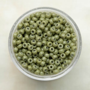 Miyuki 8/0 Round Seed Beads - Duracoat Opaque Dyed Cactus Forest - 8-4474