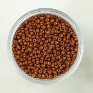 Miyuki 11/0 Round Seed Beads - Special Dyed Reddish Brown - 11-2044