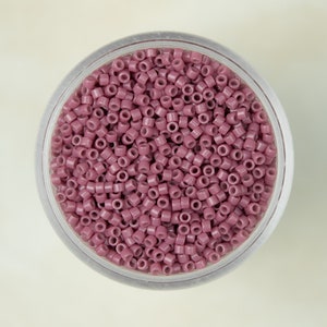 Miyuki 11/0 Delica Seed Beads - Duracoat Opaque Dyed Mauve Hydrangea - DB2137