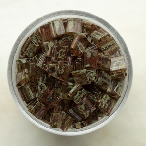 Miyuki Whole Tila Beads - Picasso Light Smoke Topaz - TL4505