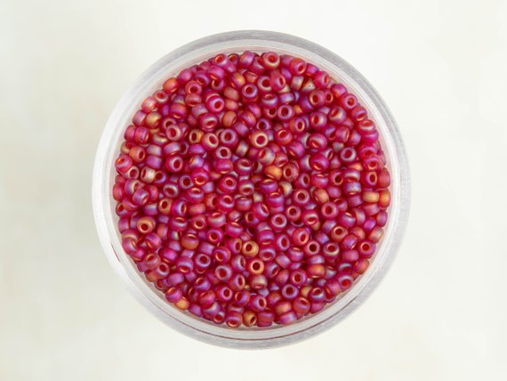6-141FR, Miyuki 20g Matte Transparent Ruby AB 6-141FR, Miyuki 20g Matte Transparent Ruby AB