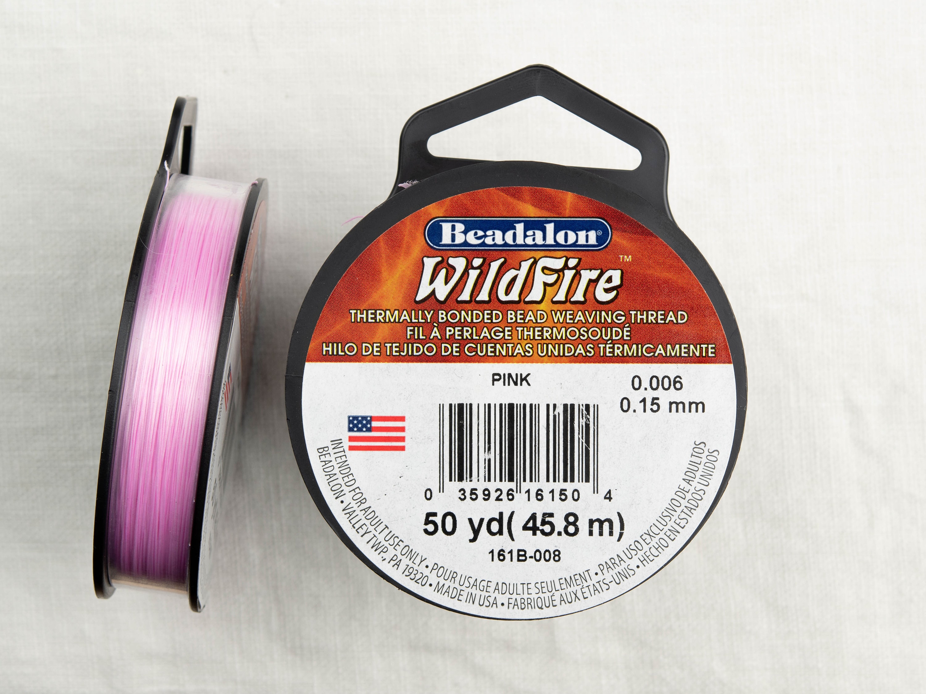 Beadalon Wildfire Pink 0.006 in 0.15 Mm Diameter 50 Yard Spool of