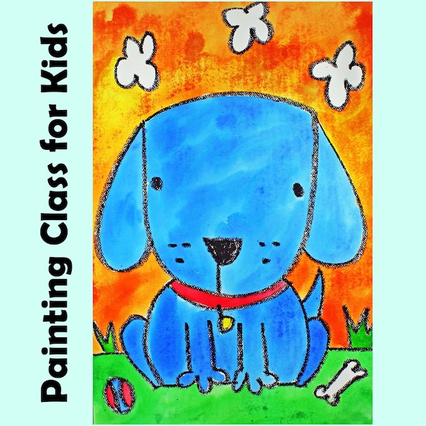 Dog Watercolor Tutorial Etsy