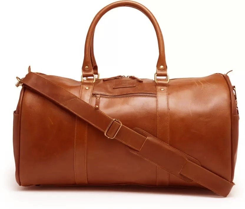 Berliner Bags Boston Sac de Voyage en Cuir 40 L avec Bandoulière