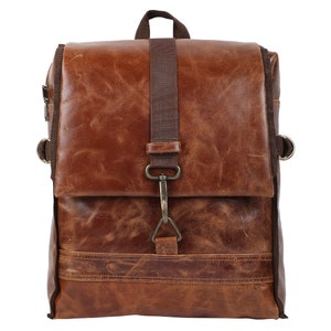 Vintage Full grain Leather backpack Shoulder Bag Rider Backpack Genuine Leather Rucksack genuine leather weekender backpack Leather bag gift