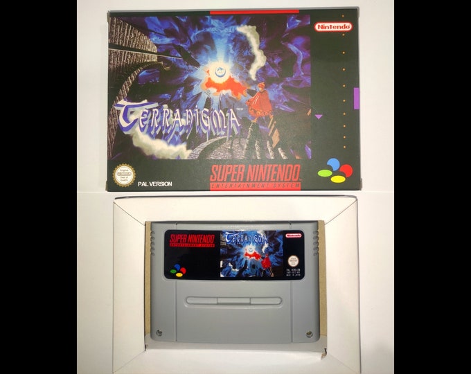 Terranigma Game for Super Nintendo, EUR PAL English Language Rpg With