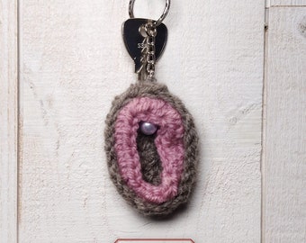 P'tit Con - Vulva - Llavero ganchillo