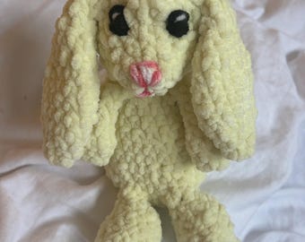 Handmade Crocheted Bunny Plushie - Soft Amigurumi Rabbit Toy, Cute Easter Gift, Baby Shower Present, Stuffed Animal
