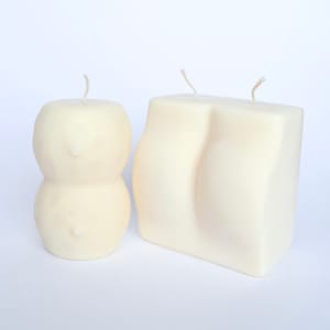 Female Body Butt And Breast Candle Set, Woman Body Shaped Candles, Body Parts Candles, Pillar Soy Wax Feminine Candles, Figure Candles Set
