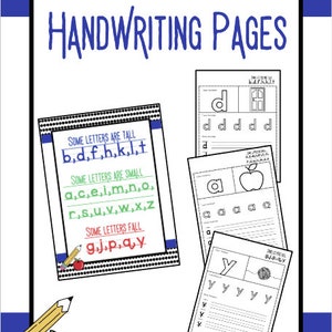 Handwriting Practice Pages