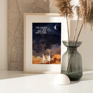 Custom Star Map of Constellation on special moment for Birthday, wedding, newborn gift, night we met, special location longitude and latitude of night sky. Gift of night we met, moment our adventure began, the start of forever. Star sky poster print