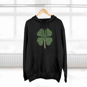 Stoned Leaf Clover© Unisex Premium Pullover Hoodie image 4