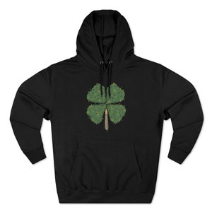 Stoned Leaf Clover© Unisex Premium Pullover Hoodie image 2