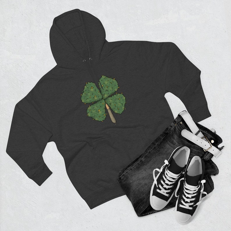 Stoned Leaf Clover© Unisex Premium Pullover Hoodie image 5